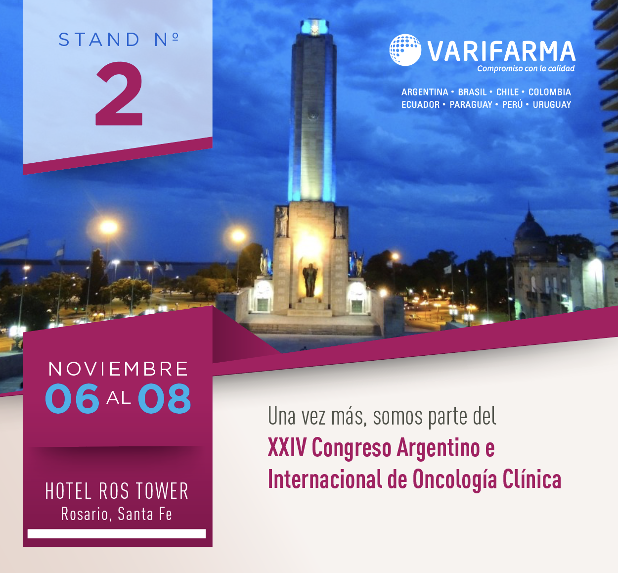Varifarma presenta Idelib en el Congreso Argentino de Oncología